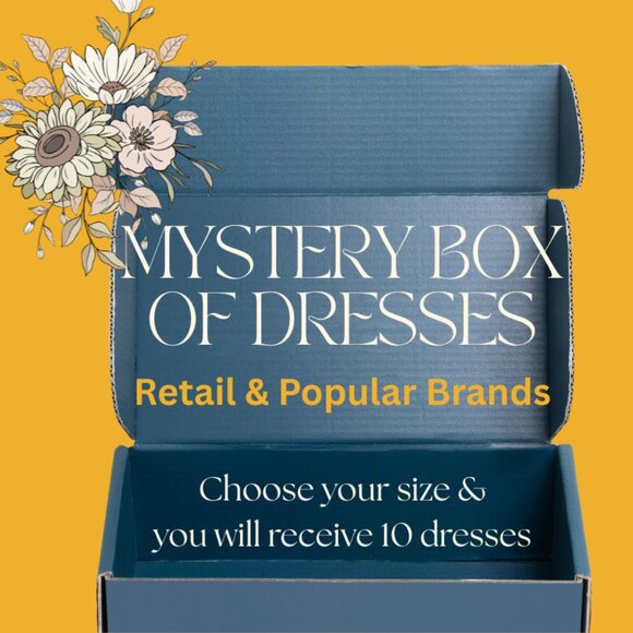 MYSTERY BOX OF 10 DRESSES of Various Popular & Retail Brands - Choose your size - Picture 1 of 1